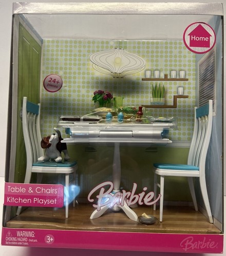 Barbie tavolo sedie cucina - barbie,